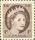 [Queen Elizabeth II - Stamps of 1954 with 2 Fluorescent Stripes, type GT6]