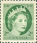 [Queen Elizabeth II - Stamps of 1954 with 2 Fluorescent Stripes, type GT7]