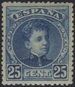 [King Alfonso XIII - Blue Control Numbers on Backside, tip AT5]