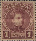 [King Alfonso XIII - Blue Control Numbers on Backside, tip AT9]