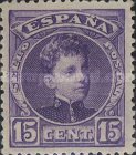 [King Alfonso XIII - Control Number on Backside - New Colors, type AT12]