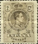 [King Alfonso XIII - Different Colors, Typ BG24]