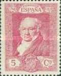 [The 100th Anniversary of the Death of Francisco de Goya, 1746-1828 - Inscription "1746 - CORREOS ESPANA - 1828", タイプ CO2]