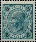 [Emperor Franz Josef I, 1830-1916 - Value in "Heller" Without Varnish Bars, Numerals in Black, type N26]