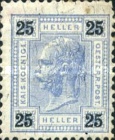 [Emperor Franz Josef I, 1830-1916 - Value in "Heller" - Without Varnish Bars, Numerals in Black, प्रकार Q10]