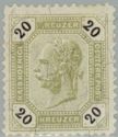 [Emperor Franz Josef I, 1830-1916 - Black Numerals on White Background, Tip P]