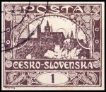 [Definitives - "ČESKO-SLOVENSKÁ" Above Value, Scrivi G]