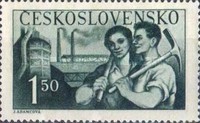 [Le 5e anniversaire de la République socialiste tchécoslovaque (1945-1950), type BJ]
