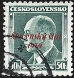 [Czechoslovakian Postage Stamps Overprinted "Slovenský štát 1939", type A6]