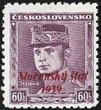 [Czechoslovakian Postage Stamps Overprinted "Slovenský štát 1939", type A8]