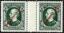 [Andrej Hlinka - Not Issued Stamps Overprinted "SLOVENSKŶ ŠTAT", type C]