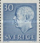 [King Gustaf VI Adolf of Sweden - White Numerals, with Imprint, Typ FA6]