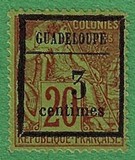 [French Colonies - General Issues No.51 Surcharged, type B]