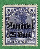 [German Empire Postage Stamps Surcharged & Overprinted "Rumanien", type C3]