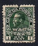 [King George V in Admiral Uniform Overprinted "War Tax", Tip AL]