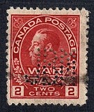 [King George V in Admiral Uniform Overprinted "War Tax", Tip AL1]