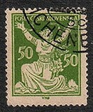 [Timbres courants 1920 - La Tchécoslovaquie brisant ses chaînes vers la liberté, type AO6]