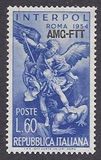 [The 23rd General Assembly of the International Criminal Police, Rome - Italy Postage Stamps Overprinted "AMG-FTT", type DA1]