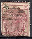 [Queen Victoria - Colored Control Numbers in Corners, प्रकार W]