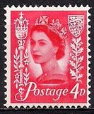 [Definitive Issue - Queen Elizabeth, New Color, प्रकार A6]