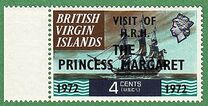 [No. 206 & 213 Overprinted "VISIT OF H.R.H THE PRINCESS MARGARET 1972", Typ DR1]