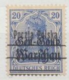 [General Gouvernement Warschau - 3¼ mm Between 2nd and 3rd Bars, тип F6]