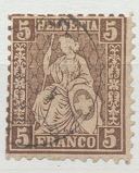 [Helvetia - New Design - Value in Corners - White Paper, प्रकार K2]