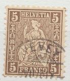[Helvetia - New Design - Value in Corners - White Paper, प्रकार K2]