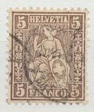 [Helvetia - New Design - Value in Corners - White Paper, प्रकार K2]