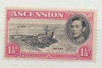 [King George VI and Views of Ascension, type P]