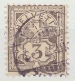 [Helvetia - Cross & Shield - Fiber Paper, प्रकार L1]