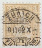 [Helvetia. Papel con fragmentos de hilos de seda., tipo K18]