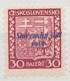 [Czechoslovakian Postage Stamps Overprinted "Slovenský štát 1939", tip A4]
