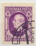 [Andrej Hlinka - Inscription "SLOVENSKÁ POŠTA", 類型 E3]