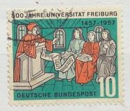 [500 anni dell'Università di Friburgo - Filigrana: DBP e crocifere, Scrivi CY]