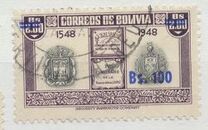 [Currency Revaluation - Founding of La Paz stamps of 1951 Surcharged, type FU2]