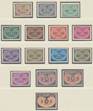 [Polish Postage Due Stamps Overprinted and Surcharged, type G]