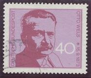 [The 100th Anniversary of the Birth of Otto Wels, Social Democrat, Typ UY]