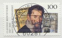 [The 350th Anniversary of the Death of Claudio Monteverdi, Composer, type BDV]