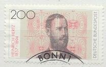 [The 100th Anniversary of the Death of Heinrich Hertz, Physicist, type BEA]
