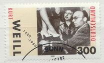 [The 100th Anniversary of the Birth of Kurt Weill, 1900-1950, tip BTA]