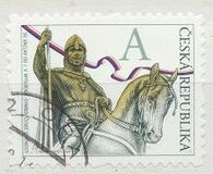 [St Wenceslas by J.V.Myslbek, 1848-1922 – Symbol of the Czech Statehood. Self Adhesive Stamp, տեսակ AAM]