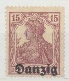 [German Stamps Overprinted "Danzig", type A2]