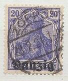 [German Stamps Overprinted "Danzig", type A3]