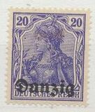 [German Stamps Overprinted "Danzig", type A3]