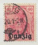 [German Stamps Overprinted "Danzig", type A5]
