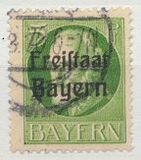 [King Ludwig III Overprinted "Freistaat Bayern", type P1]