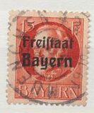 [King Ludwig III Overprinted "Freistaat Bayern", type P4]