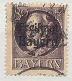[King Ludwig III Overprinted "Freistaat Bayern", type P12]