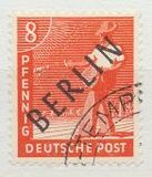 [BERLIN in Black Overprint on "Allied Occupation Zone" Stamps, type A2]